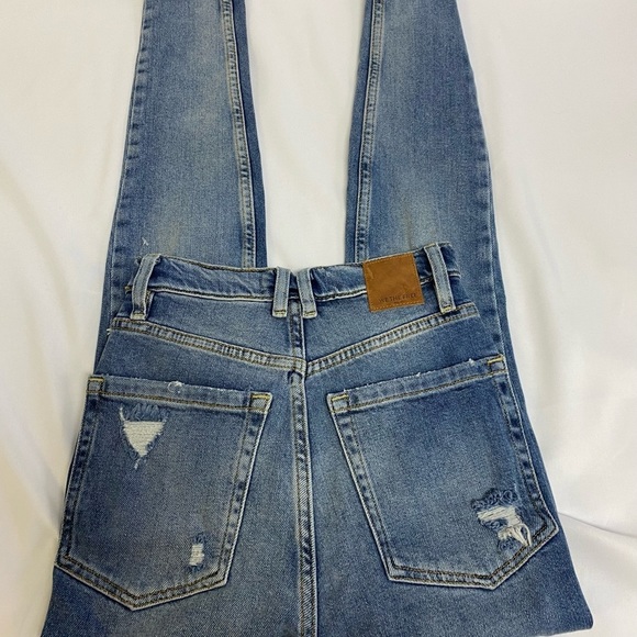 Free People NWT We The Free Women 24 Light Wash Blue Skinny Leg Jeans Distressed - Picture 5 of 11